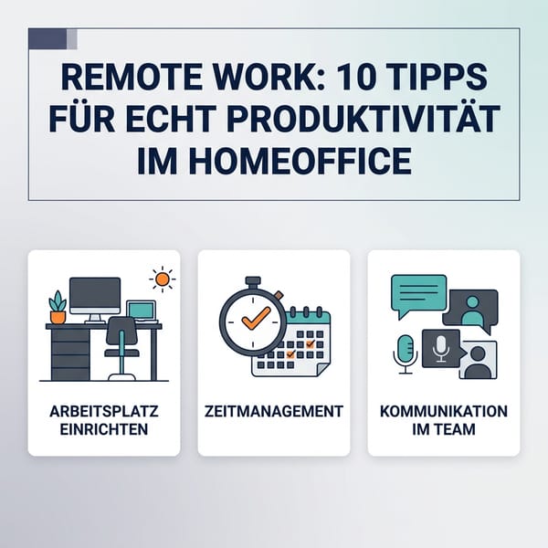 Remote Work: 10 Tipps für echte Produktivität im Homeoffice